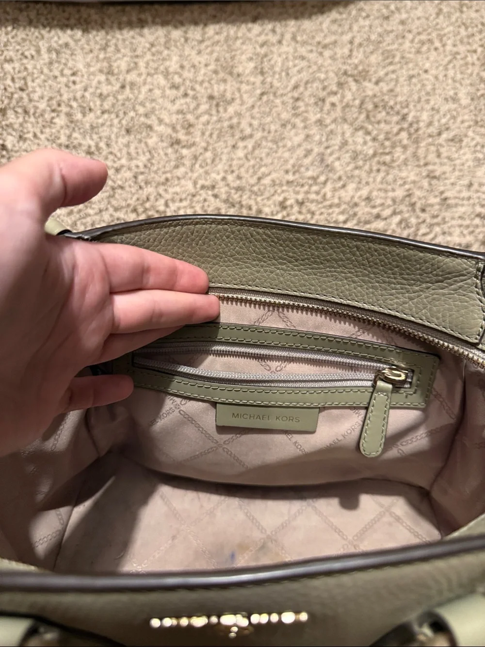Michael Kors structured satchel